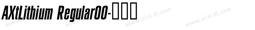 AXtLithium Regular00字体转换